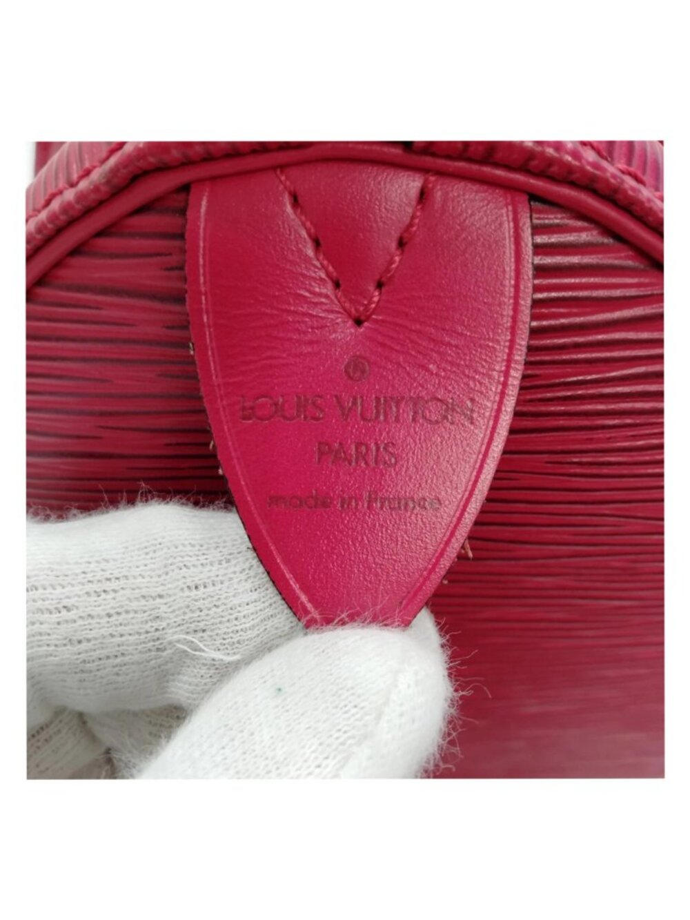 Authentic Louis Vuitton Epi Speedy 35 Red Leather Satchel Bag - Picture 11 of 16